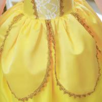 Belle Cosplay Vestido de princesa niñas cumpleaños encanto disfraz niños carnaval fiesta puesta en escena Vestido niños disfraz Vestido - details 22