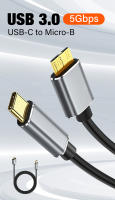 Cable adaptador Micro B USB 3 0 a tipo C, Conector de disco duro externo de 5gbps, Cable tipo C a USB 3,0, Micro B para disco duro - details 0