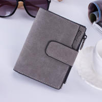 Cartera corta de cuero PU para mujer, monederos femeninos, tarjetero, monederos portátiles plegables, monedero para mujer, nuevo - details 2