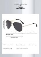 Gafas de Sol Polarizadas para Hombres Diseño de Doble Haz con Metal Ideal para Ciclismo y Deportes al Aire Libre - details 4