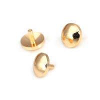 3MM 3.5MM 4MM Latón Color Oro 18K Sólido Hueco Tapas de Cierre con Orificios para Perlas, Suministros para Fabricación de Joyería, Accesorios - details 27