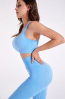 Sujetador deportivo de Color sólido sin costuras para mujer, sostén para Yoga, correr, Fitness al aire libre - details 0
