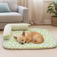 Alfombra refrescante y transpirable para mascotas, suave y cómoda, lavable, para dormir. - details 1