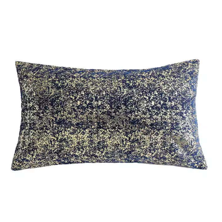 Funda de Cojín de Terciopelo Dorado 30x50/45x45/50x50cm Decorativa para Sala de Estar Cama de Auto Estilo de Lujo Material de Alta Calidad - 1