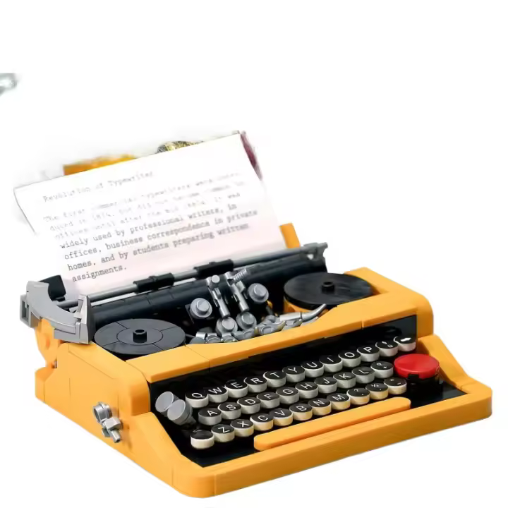 Construcción de máquina de escribir para adultos, Ideas, lindos juguetes de construcción para niñas de 8 a 14 años - 1