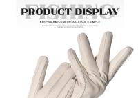 Guantes de piel de oveja para mujer, manoplas cortas de terciopelo fino para pantalla táctil, de cuero, de buena calidad, para invierno, 2226 - details 110