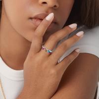 Nuevos anillos de Plata de Ley 925, anillos originales apilables simples y brillantes para mujer, regalo de joyería de amor de compromiso de aniversario - details 13