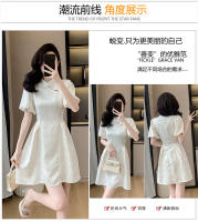 Nuevo vestido cheongsam chino mejorado para mujer, novedad de verano, estilo francés, falda ceñida a la cintura con temperamento de gama alta - details 1