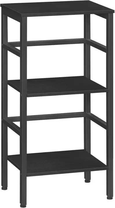 Estantería de Escalera, Estantería para Discos, Librería de 3 Estantes, Estantería para Plantas, Ahorro de Espacio, Estructura Metálica, Sala de Estar, Dormitorio EBF86CJ01 - 1