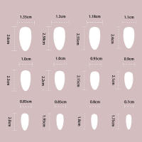 Uñas postizas rosadas francesas mate, ble y sin dividir, cómodas, para salón de uñas profesional - details 7