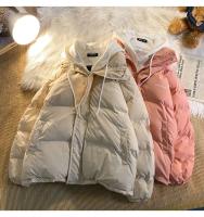 Versión de moda coreana, ropa de algodón de ocio para invierno, chaqueta gruesa multifuncional falsa con dos bolsillos y cremallera para mujer - details 19