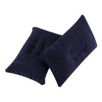 Cojín de asiento inflable de 2 piezas, almohada de viaje para dormir, soporte para la cabeza en el coche, azul profundo, 38x24cm - details 0