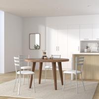 Dos sillas de Cocina, Metal, Blanco, Altura de Asiento 45 cms - details 1