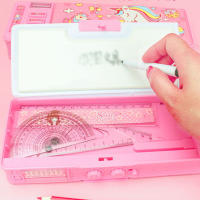 Student Pencil Stationery Box Multifunction Stationery Organizer Box Birthday Present for Girls and Teens - details 5
