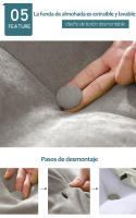 Cojín de Escritura de Lectura Almohada de Soporte de Espalda en Forma de Triángulo 100% Poliéster - details 8
