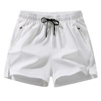 Nuevos pantalones cortos de seda de hielo para hombre, pantalones cortos informales de secado rápido transpirables sencillos de verano para exteriores, pantalones cortos deportivos finos ligeros y sólidos para hombre - details 6
