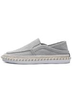 2025 nuevos zapatos de lino para hombres perezosos casuales de un pie estribo calzado plano inferior bordado transpirable zapatos de pescador. - details 0