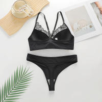 Ropa interior con hebilla frontal, encaje, pechos pequeños, se reúnen y soporte superior, anillo de acero, sin costuras, cómodo, conjunto de sujetador sexy para mujer, sujetador - details 6