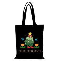 Bolso de compras de dibujos animados para mujer, regalos de Navidad, bolso de mano para mujer, bolsos de moda, bolsas de tela, bolso de compras ecológico, bolso de lona para playa para mujer - details 8