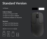 Keychron-ratón óptico M2 mini, inalámbrico, 2,4 GHz, Bluetooth, USB, con cable, tipo C, Sensor 3395 - details 17