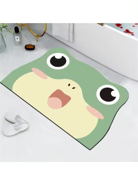 Alfombra de barro de diatomeas de modelado de dibujos animados, alfombra antideslizante para baño, alfombra absorbente para baño, alfombra de barro de diatomeas suave - 1