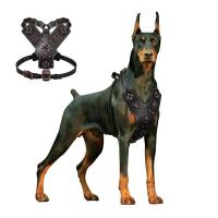 Arnés de cuero genuino para perros grandes, chaleco de control rápido, duradero, pastor alemán - details 1