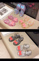 Zapatos de gelatina de cristal para niñas a la moda, zapatos de princesa coreana, sandalias Baotou para niñas - details 33