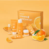 Conjunto de Cuidado de la Piel de Vitamina C de 6 Piezas Incluye Toner, Sérum, Crema para los Ojos, Crema Facial, Protector Solar, Limpiador de Piel Húmedo - details 12