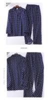 Trajes de casa para hombre, pantalones de manga larga, trajes para Otoño e Invierno, Pijamas para hombre, pijamas de franela con diseño a cuadros para hombre - details 24