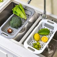 Fregadero Retráctil Multifuncional Cesta de Cocina para Lavar Frutas y Verduras - details 1