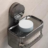 Soporte de esponja para jabón con ventosa sin perforaciones, caja de jabón de drenaje impermeable montada en la pared con caja de drenaje, estante de jabón extraíble para Baño - details 10