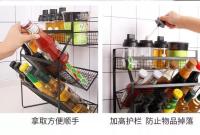 Estante de cocina para botellas de especias, organizador para el hogar, soporte mágico para condimentos, cesta de almacenamiento para palillos - details 10