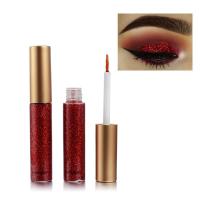 HANDAIYAN Delineador de ojos líquido, juego colorido, 10 colores, delineador de ojos metálico plateado dorado con diamantes, barras de delineador de ojos impermeables, brillo duradero - details 11