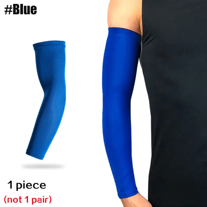 Manga de compresión para brazo deportivo, calentador de brazo para correr, protección UV, voleibol, bandas de protección solar, 1 piezas - 1