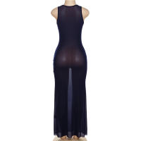 BUNO- transparente de malla para Mujer, vestido ajustado sin mangas a la moda para Mujer, Vestidos de fiesta para vacaciones, ropa para Mujer - details 11