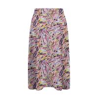 Falda elástica plisada estampada de cintura alta a rodilla para mujer, moda, fiesta, verano, 2024 - details 25