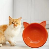 Bol de Comida para Gatos de Forma de Cara Gran Capacidad Color Sólido Alimentador de Agua para Mascotas Pequeñas - details 7