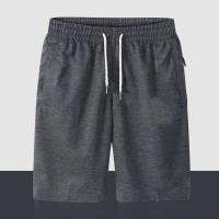Pantalones Cortos de Cintura Elástica para Hombres Ropa Delgada de Verano con Bolsillos Sueltos - details 1
