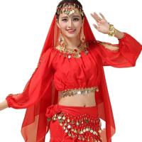 Tops brillantes con cuentas de lentejuelas en el vientre, disfraces de baile sexys, disfraces con flecos para festivales, discotecas, fiestas, Tailandia, India y Arabia - details 12