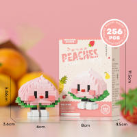 Fruit figurine mini particle trendy play fruit happy food set creative desktop decoration with building blocks - details 16