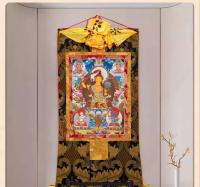 Retrato de Bodhisattva Manjusri Avalokitesvara Tara Pintura de Pared de Escuela Tantrica Xizang - details 22