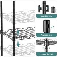 Estantería de Alambre de 6 Niveles con Ruedas Altura Ajustable, Resistente, Ideal para Baño, Cocina, Garaje, Dormitorio Color Plateado - details 14
