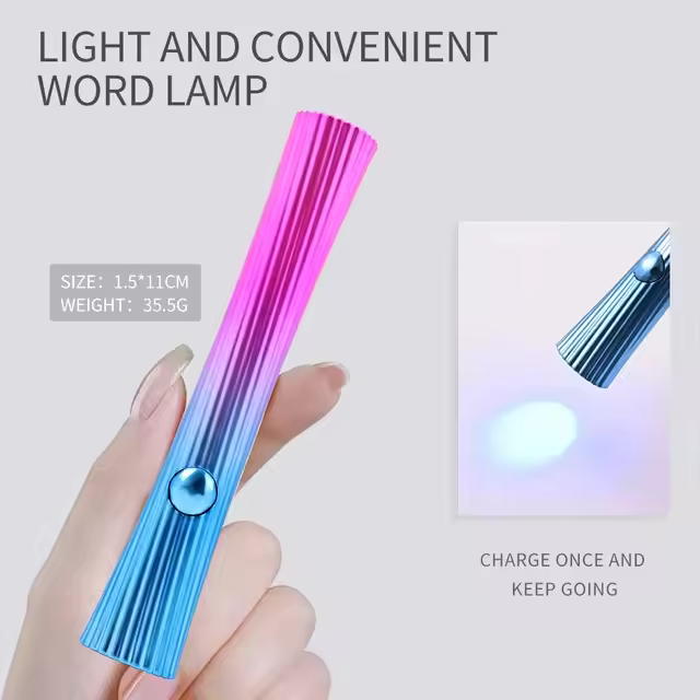 Secador de Uñas Mini UV Led Portátil Secado Rápido de Gel Recargable por USB - 1