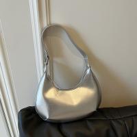 Bandolera de cuero de Pu de Color sólido, bolso Hobo de gran capacidad con forma de luna para mujer, bolso Hobo de estilo coreano para chica - details 21
