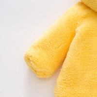 Abrigo bonito de invierno para bebé, ropa de dibujos animados con capucha de lana de piel Artificial para niño, suéter de osito de Color sólido cálido para niño - details 15