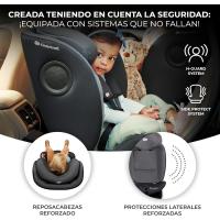 Silla de coche ajustable 360º I-SIZE 40-150 cm Isofix Silla de bebé para niños Negro - details 6
