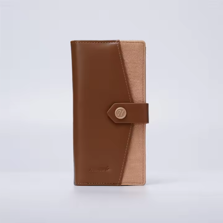 Cartera larga multifuncional para mujer, ligera, con 70% de descuento, con ranura para múltiples tarjetas, cremallera, bolso de mano de estilo coreano, monedero a la moda, novedad de 2025 - 1