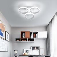 Goeco Lámpara LED Diseño Moderno nórdico 24W de Iluminación Blanca Instalación en techo semi-flush - details 2