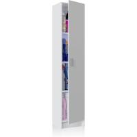 Armario Multiusos, 1 Puerta, Color Blanco, Medidas: 37 cm (Largo) x 180 cm (Alto) x 37 cm (Fondo) - details 5