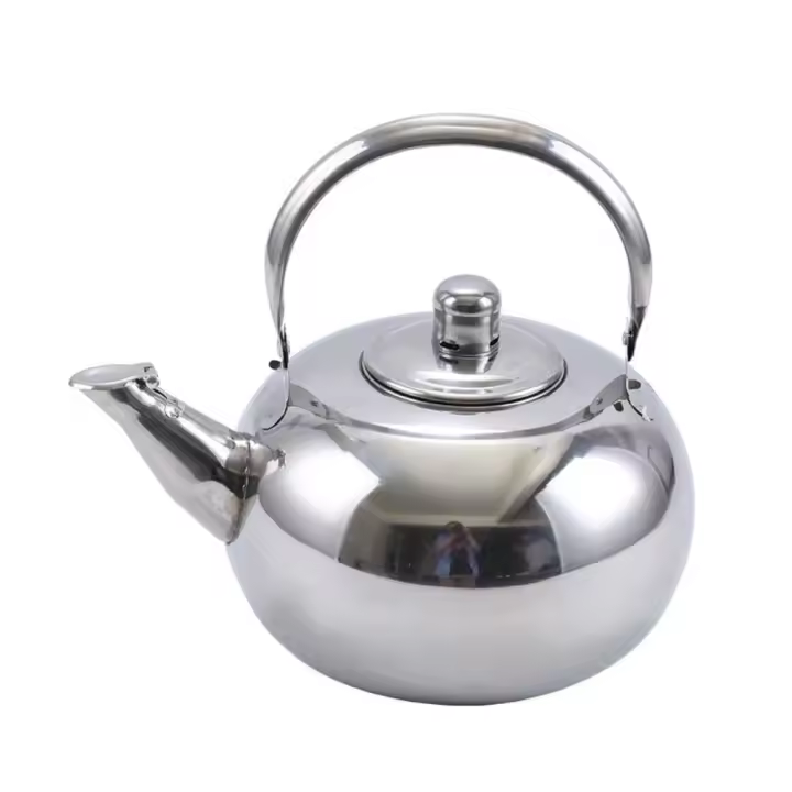 Hervidor de agua de gran capacidad, tetera de acero inoxidable, utensilios de cocina con filtro de infusor, hervidor de café para el hogar y la Oficina - 1